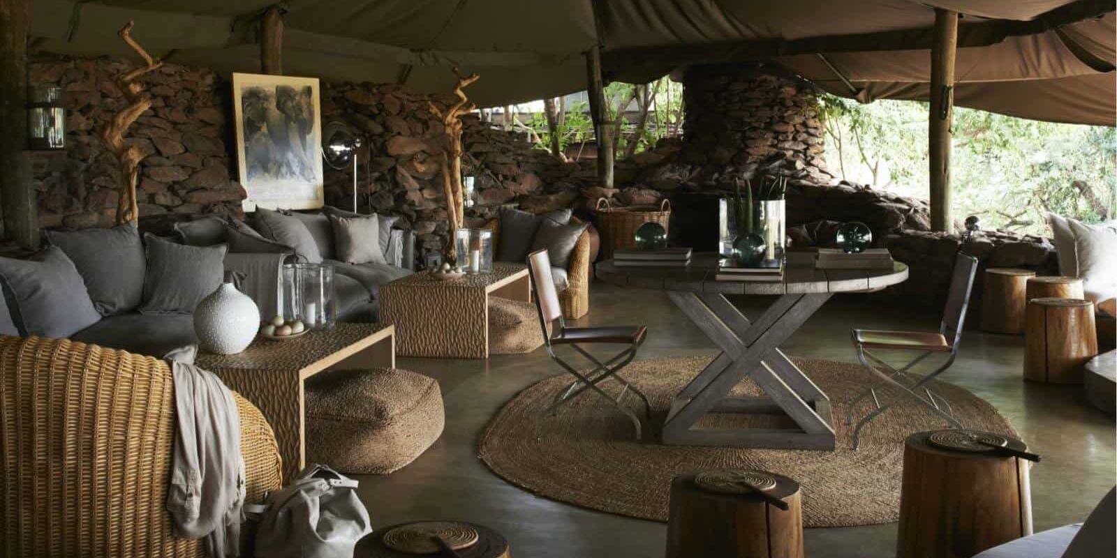 Singita Faru Faru Lodge Lounge