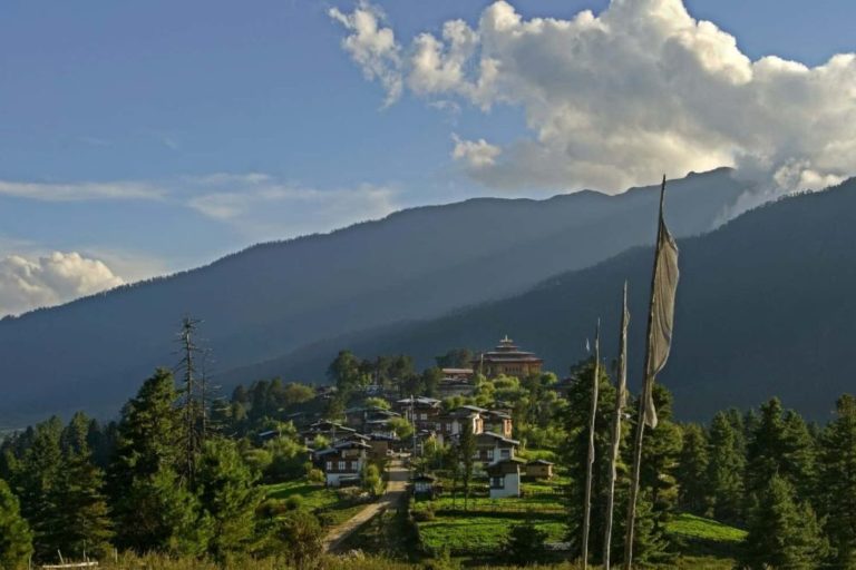 Landesquerung in Bhutan