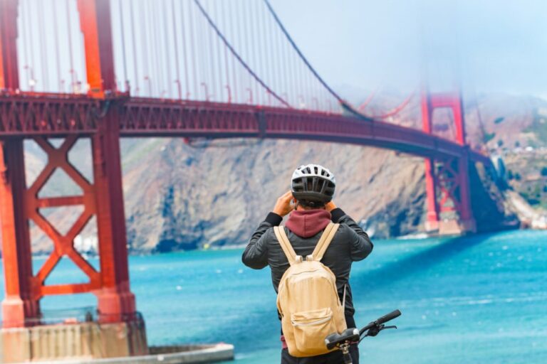 SAN FRANCISCO: BIKEN ENTLANG DER GOLDEN GATE BRIDGE 